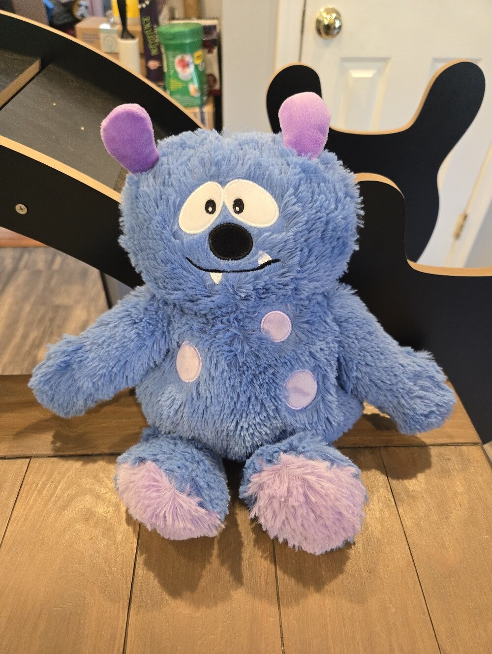 Warmies Blue Plush Monster Heatable Weighted Stuffed Toy
